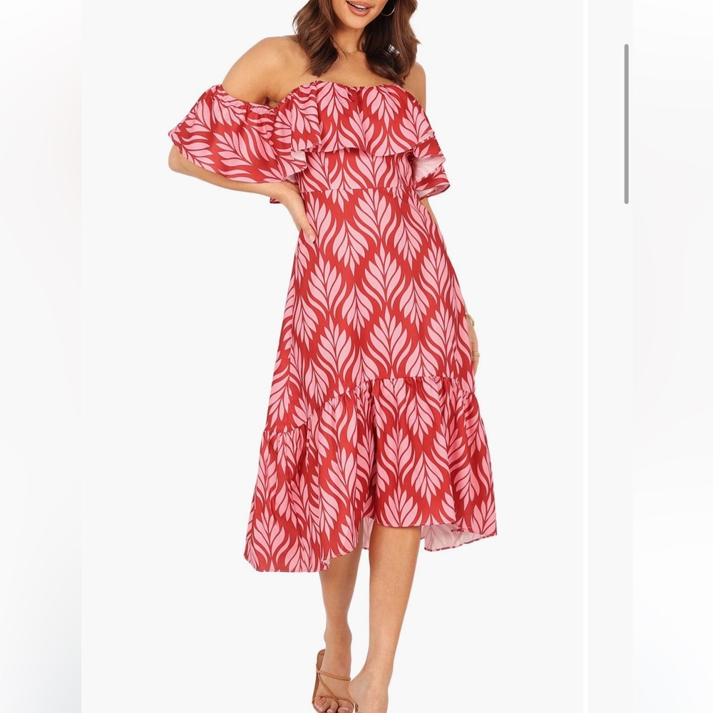 Petal & Pup Red and Pink Dress